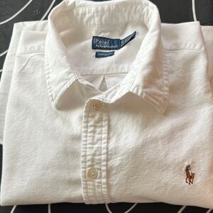 Polo by Ralph Lauren Women’s  Classic Fit White Button Down Oxford  Shirt